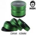 Moulin Kush Borealis 4 parties avec récupérateur 63 mm vert